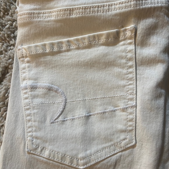 American Eagle Outfitters Cream Skinny Jeans - Picture 3 of 7
